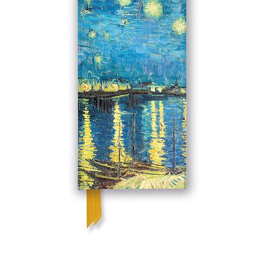 Vincent van Gogh - Starry night over the Rhone Foiled Slimline Journal
