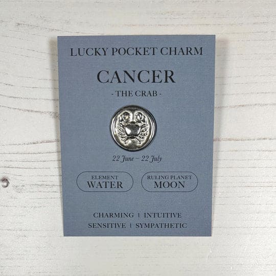 Cancer - Pewter Lucky Pocket Charm