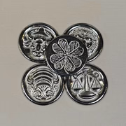 Libra- Pewter Lucky Pocket Charm - Image 2