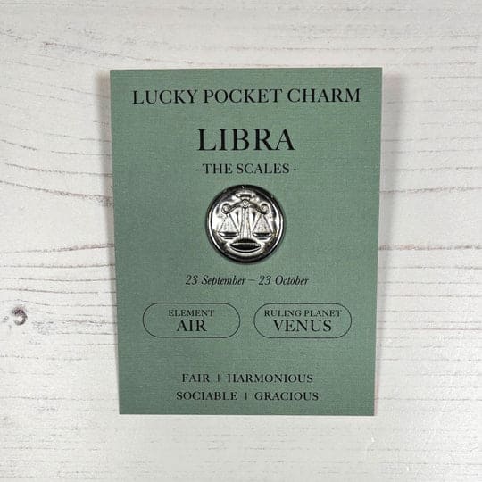 Libra- Pewter Lucky Pocket Charm